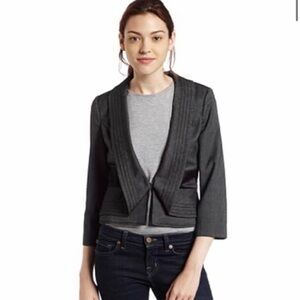 XOXO Black Blazer with Satin Accents